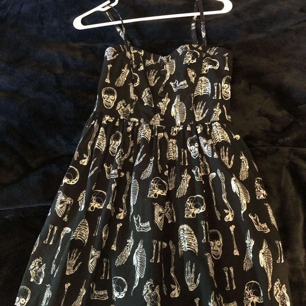 Goth skull dress